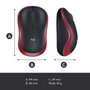 Logitech M185 Souris Sans Fil USB pour Ordinateur Portable et PC - Autonomie 1 An, Nano Récepteur, Compatible Windows/Mac/ChromeOS, Ambidextre