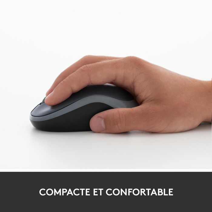 Logitech M185 Souris Sans Fil USB pour Ordinateur Portable et PC - Autonomie 1 An, Nano Récepteur, Compatible Windows/Mac/ChromeOS, Ambidextre Logitech M185 Souris Sans Fil USB pour Ordinateur Portable et PC - Autonomie 1 An, Nano Récepteur, Compatible Windows/Mac/ChromeOS, Ambidextre
