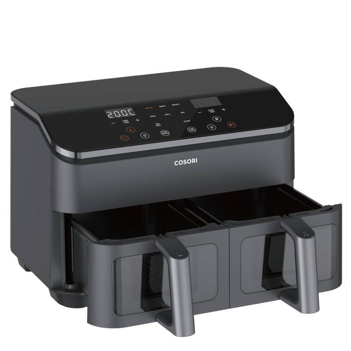 Cosori CAF-R901-AEU - Double Friteuse à Air sans Huile 8.5L, 2 Bacs, Noir