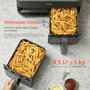 Cosori Dual Basket Chef Edition Friteuse sans huile 8,5 L Noir
