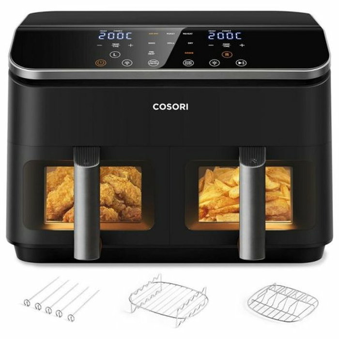Cosori Dual Basket Chef Edition Friteuse sans huile 8,5 L Noir