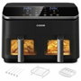 Cosori Dual Basket Chef Edition Friteuse sans huile 8,5 L Noir