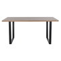 Table de Salle à Manger Home ESPRIT Marron Noir Fer Bois MDF 160 x 90 x 75 cm