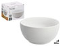 Vessia Set de 4 Bols en Porcelaine 500 ml Blanc 18,5x15x15 cm (Set de 8)
