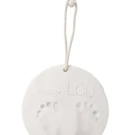 Baby Art 3601092060 - Kit d'empreintes bébé 100% naturel, pâte à modeler organique pour empreintes de main et pied avec cadre