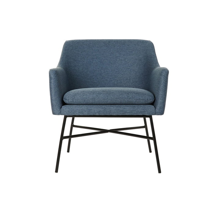 Fauteuil DKD Home Decor Bleu Noir Métal 66 x 62 x 75 cm Fauteuil DKD Home Decor Bleu Noir Métal 66 x 62 x 75 cm
