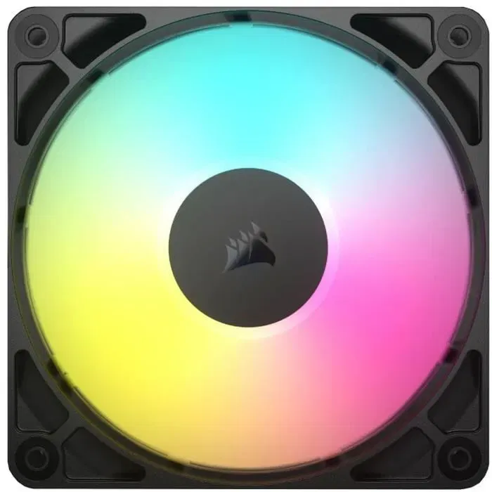 Corsair RS140 ARGB - Pack de 2 ventilateurs 140 mm - Éclairage ARGB personnalisable - Contrôle PWM pour ventilation PC