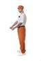 Creaciones Llopis Déguisement Adulte Prisonnier Taille L Orange - Pantalon, Ceinture, Casquette et Menottes