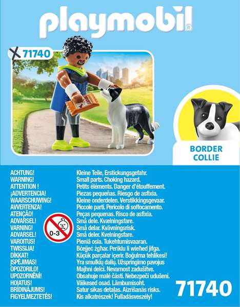 Playmobil My Life - Figure de coureur avec Border Collie - Jouet enfant 4 ans - Figurine Playmobil My Life - Figure de coureur avec Border Collie - Jouet enfant 4 ans - Figurine