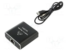 LOGILINK Switch Ethernet NS0011 avec 3 socles RJ45 et 1 socle USB C, noir