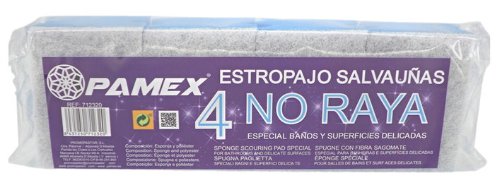 Estropajo Salvaúñas non rayant - Set de 4 unités