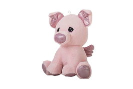 Creaciones Llopis Déguisement de perruque cochon en polyester pour enfant, 45 cm