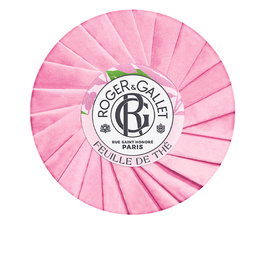 Roger & Gallet Savon parfumé Feuille de Thé 100 g - Parfum unisexe aux notes de thé noir de Ceylan et citron de Calabrie - Savon solide