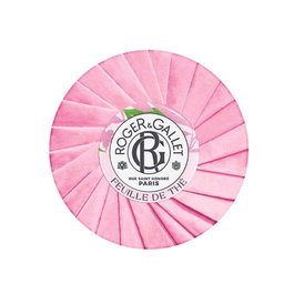 Roger & Gallet Savon parfumé Feuille de Thé 100 g - Parfum unisexe aux notes de thé noir de Ceylan et citron de Calabrie - Savon solide