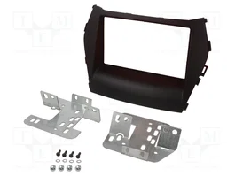 PER.PIC. Cadre de radio 2 DIN gris pour SsangYong Rexton
