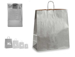 Pincello Sac en Papier Kraft Argenté Grand 46 x 59 x 0,2 cm (Set de 100)