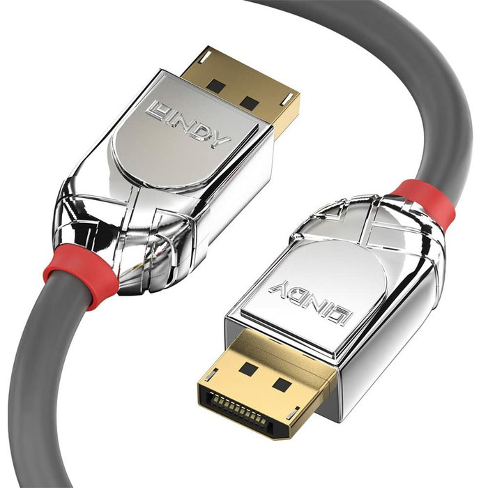Lindy Câble DisplayPort 1.4 Cromo Line 2m Gris