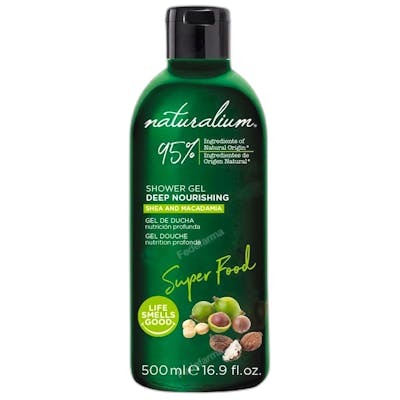 Naturalium Gel de Douche Super Food Macadamia et Karité
