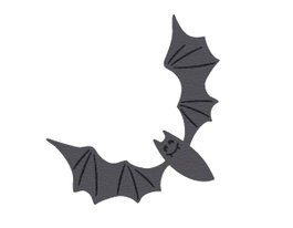 Misskuty Pochoir fin ZAG Halloween chauve-souris
