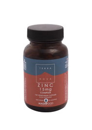TERRANOVA Zinc 15mg Complex 50 capsules végétales