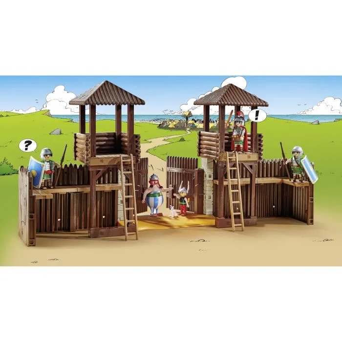 Playmobil 71542 - Camp des Romains Astérix, Boîte de Construction avec 181 Pièces et Personnages de la BD, Jouet Enfant Dès 5 Ans