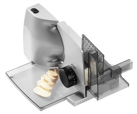Ritter COMPACT-1 (518.010) Trancheuse compacte avec lame dentée de 17 cm - 65W - Argent métallisé - Économie d'énergie