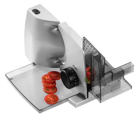 Ritter COMPACT-1 (518.010) Trancheuse compacte avec lame dentée de 17 cm - 65W - Argent métallisé - Économie d'énergie