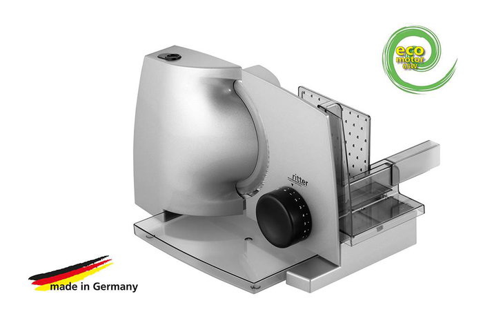 Ritter COMPACT-1 (518.010) Trancheuse compacte avec lame dentée de 17 cm - 65W - Argent métallisé - Économie d'énergie