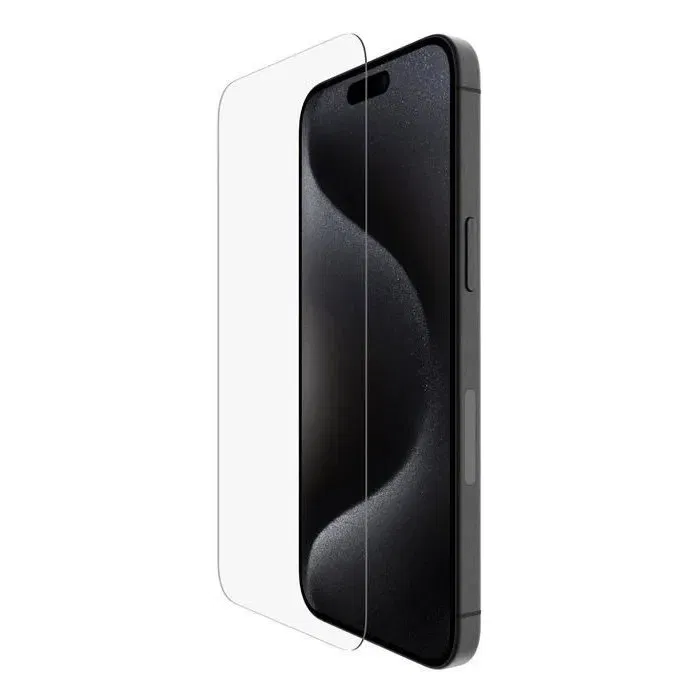Belkin Protection d'écran en verre UltraGlass anti-choc antimicrobien pour iPhone 15 Pro Max