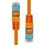 ProXtend Câble Ethernet CAT6A S/FTP en Cuivre Pur 99.9% avec Blindage, Gainage LSZH et Connecteur Or 50µ, 50 cm - Orange