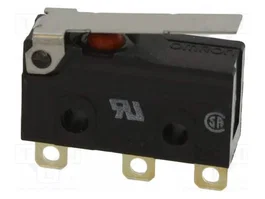 Aratas (Formerly Omron Components) Microcommutateur SNAP ACTION SPDT avec levier D2SW-01L1HS