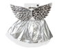 Atosa Ensemble Ailes de Fée Argentées et Jupe Métallisée pour Fille