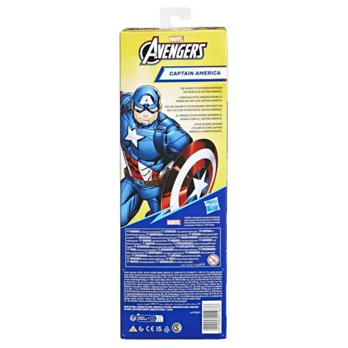 Hasbro Marvel Avengers Titan Hero Series - Figurine Captain America 30 cm - Jouet Enfant Garçon Fille 4 Ans et Plus