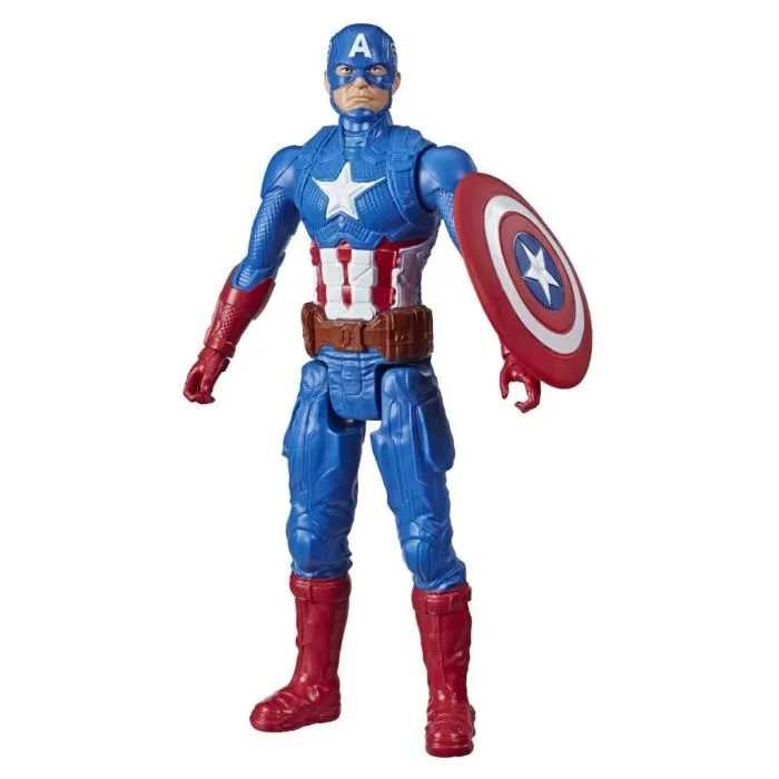 Hasbro Marvel Avengers Titan Hero Series - Figurine Captain America 30 cm - Jouet Enfant Garçon Fille 4 Ans et Plus