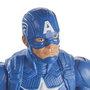 Hasbro - Figurine de Collection Titan Captain America E7877 - Franchise Avengers - Figurine d'Action - Pour Enfants à Partir de 4 Ans