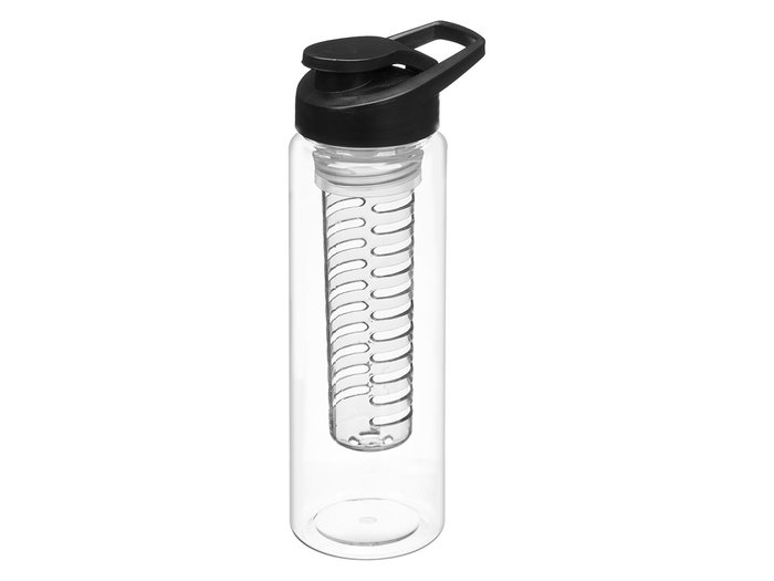 Leknes Bouteille Filtre 650 ml 9x24x7 cm Blanc et Gris Plastique (Set de 24)