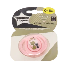 Tommee Tippee Sili Tétine Moda Ronde 0-6 Mois, Unité, Rose (Nina)
