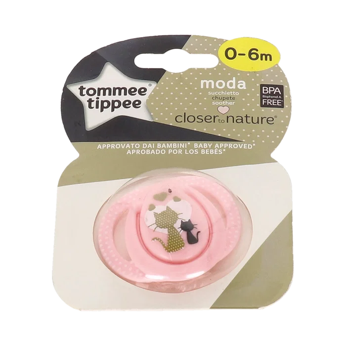 Tommee Tippee Sili Tétine Moda Ronde 0-6 Mois, Unité, Rose (Nina) Tommee Tippee Sili Tétine Moda Ronde 0-6 Mois, Unité, Rose (Nina)