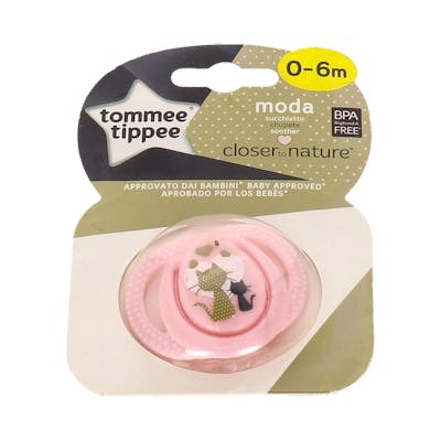 Tommee Tippee Tétine Moda Silicium Ronde 0-6 Mois pour Fille Tommee Tippee Tétine Moda Silicium Ronde 0-6 Mois pour Fille