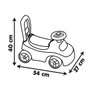 Smoby - Trotteur ou porteur bébé pour enfant de 18 mois et plus, rouge, dimensions 54x24x27 cm, plastique, langues emballage: espagnol, portugais