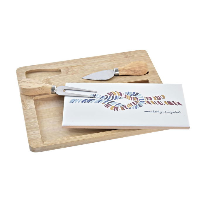 Planche à découper le fromage DKD Home Decor Bambou Grès 24,5 x 20 x 1,2 cm Marin Planche à découper le fromage DKD Home Decor Bambou Grès 24,5 x 20 x 1,2 cm Marin