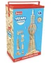 Jeujura TECAP Classic Jeu de Construction 300 Planchettes en Bois Naturel à partir de 3 ans