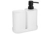 Berilo Lot 3 Pièces Salle de Bain Plastique Blanc 14x17x7 cm (Set de 12)