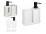 Berilo Lot 3 Pièces Salle de Bain Plastique Blanc 14x17x7 cm (Set de 12)
