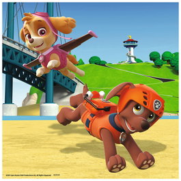 RAVENSBURGER Puzzles Patrulla Canina Paw Patrol 3x49pz