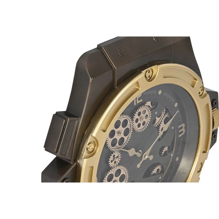 Horloge Murale Home ESPRIT Doré Fer