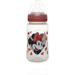 Disney Baby Minnie Biberon 240 ml Anti-Coliques Tétine Silicone Sans BPA - Biberon pour Nouveau-Né avec Design Minnie Mouse