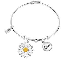 La Petite Story Bracelet Love Br Bangle SS Daisy Love Gris 17+3cm