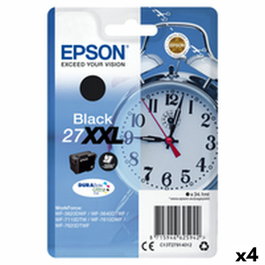 Epson Cartouche d'encre originale Nº27XXL Noir (Lot de 4) pour WF-3000/7000