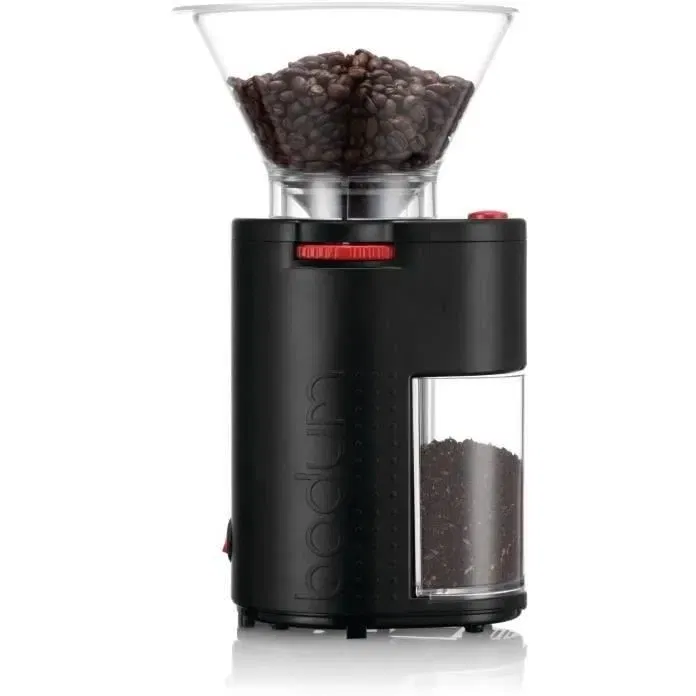 Bodum Bistro Broyeur à Café Électrique avec Meule Inox 160 W - Moulin à Grains Bodum Bistro Broyeur à Café Électrique avec Meule Inox 160 W - Moulin à Grains